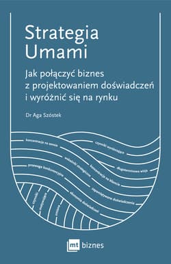 Strategia Umami Jak połączyć biznes z projektowaniem doświadczeń i wyróżnić się na rynku - Aga Szóstek