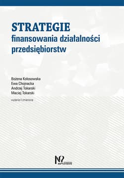 Strategie finansowania działalności przedsiębiorstw