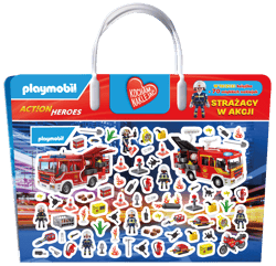 Strażacy w akcji. Playmobil Action Heroes. Kocham naklejać - null null, Opracowanie Zbiorowe