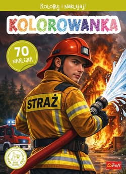 Strażak OSP Kolorowanka z naklejkami TREFL