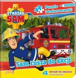 Strażak Sam Puzzle i kolorowanki Sam rusza na akcję