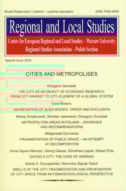 Studia Regionalne i Lokalne. Zaktualizowana koncepcja przestrzennego zagospodarowania kraju