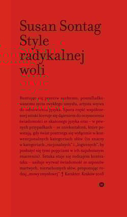 Style radykalnej woli - Susan Sontag