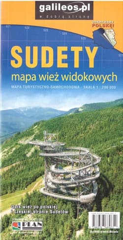 Sudety mapa wież widokowych 1:200 000 w.2026 - Praca zbiorowa