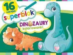 Superblok. Dinozaury Kolorowanki - Praca zbiorowa