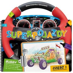 Superpojazdy Kolorowanka z tatuażami część 1