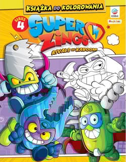 SuperZings. Książka do kolorowania. Seria 4 + 3 figurki - Opracowanie Zbiorowe