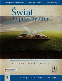 Świat do przeczytania 3 Podręcznik Kultura język dialogi Szkoła ponadgimnazjalna