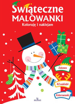 Świąteczne malowanki Koloruję i naklejam - Monika Matusiak