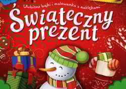 Świąteczny prezent Teczka Ulubione bajki i malowanki z naklejkami