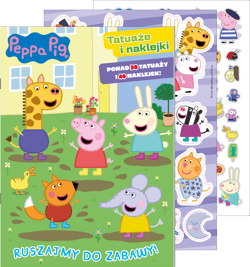 Świnka Peppa. Tatuaże i naklejki. Ruszajmy do... - Praca zbiorowa