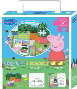 Świnka Peppa. Układaj i koloruj. Zabawa kolorami - Praca zbiorowa