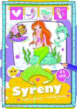 Syreny. Kolorujemy i naklejamy - Opracowanie Zbiorowe
