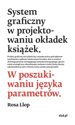 System graficzny w projektowaniu okładek książek W poszukiwaniu języka - Rosa Llop