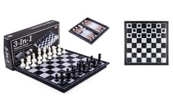 Szachy 3w1 magnetyczne 25x25cm