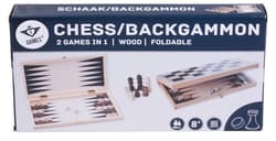 Szachy Backgammon drewniane