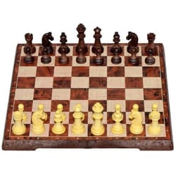 Szachy i warcaby 2w1 magnetyczne 31x31cm