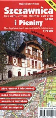 Szczawnica. Plan miasta 1:7 000 i Pieniny. Mapa turystyczna 1:70 000 wyd. 3 - Opracowanie Zbiorowe