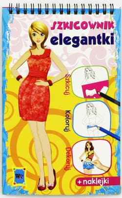 Szkicownik elegantki niebieski