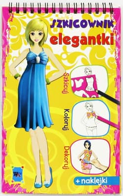 Szkicownik elegantki różowy