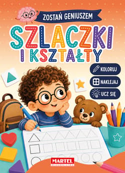 Szlaczki i kształty z naklejkami. Zostań geniuszem - Katarzyna Salamon