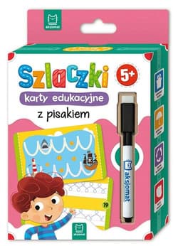 Szlaczki Karty edukacyjne z pisakiem 5+
