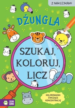Szukaj, koloruj i licz. Dżungla - Sylwia Czarnecka