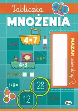 Tabliczka mnożenia. Mazak ścieralny - Elżbieta Korolkiewicz