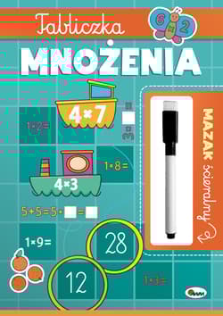 Tabliczka mnożenia. Mazak ścieralny - Elżbieta Korolkiewicz