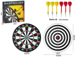 Tarcza z rzutkami dwustronna 45cm