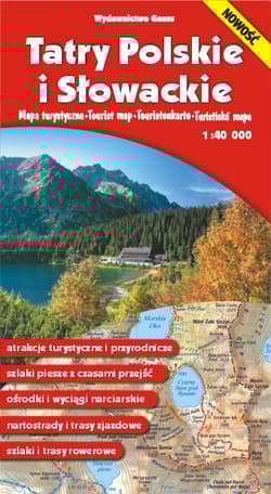 Tatry Polskie i Słowackie. Mapa turystyczna 1:40 000. Wodoodporna wyd. 2 - Opracowanie Zbiorowe