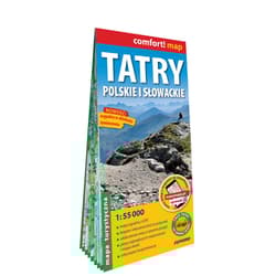 Tatry Polskie i Słowackie mapa turystyczna 1:55 000 laminat 2023 - Praca zbiorowa