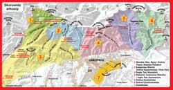 Galeria - zdjęcie nr. 2 - Tatry polskie. Schematy szlaków turystycznych. Laminowane