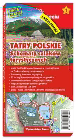 Galeria - zdjęcie nr. 4 - Tatry Polskie. Schematy szlaków turystycznych wyd. laminowane wyd. 3