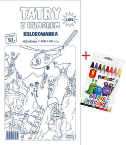 Tatry z humorem Kolorowanka XL + kredki
