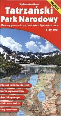 Tatrzański Park Narodowy. Mapa turystyczna 1:30 000 - Opracowanie Zbiorowe