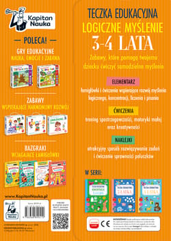 Galeria - zdjęcie nr. 2 - Teczka edukacyjna. Logiczne myślenie. 3-4 lata. Kapitan Nauka