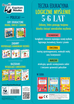 Galeria - zdjęcie nr. 3 - Teczka edukacyjna. Logiczne myślenie. 5-6 lat. Kapitan Nauka