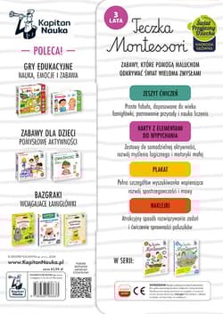Galeria - zdjęcie nr. 2 - Teczka Montessori. 3 lata. Kapitan Nauka