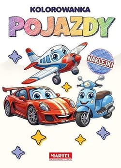 Tęczowa kolorowanka Pojazdy z naklejkami - Maciej Ratajczyk