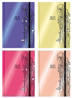 Terminarz wyjątkowej dziewczyny 2021 mix kolorów - Bielecka Justyna