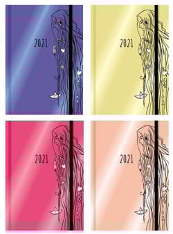 Terminarz wyjątkowej dziewczyny 2021 mix kolorów - Bielecka Justyna