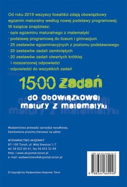 Galeria - zdjęcie nr. 2 - Testy maturalne matematyka 2015 poziom podstawowy 2021
