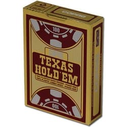 Texas Holdem Gold Jumbo Face czerwone