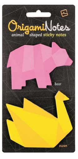 TG Origami Notes - karteczki samoprzylepne - Paw/Niedźwiedź
