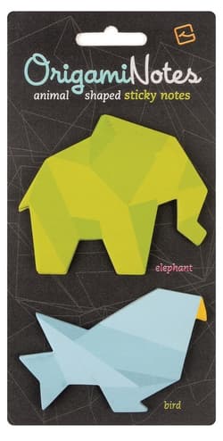 TG Origami Notes - karteczki samoprzylepne - Słoń/Ptak