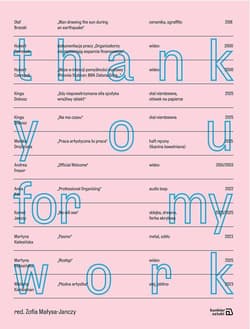 Thank you for my work -  Małysa-Janczy Zofia