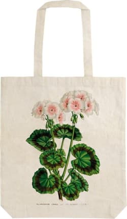 Torba bawełniana STBAG 94 Biała pelargonia