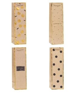 Torebka ozdobna na butelkę 11x38x11cm mix ROZETTE