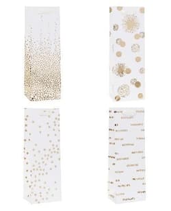 Torebka ozdobna na butelkę 12x35x9cm mix ROZETTE